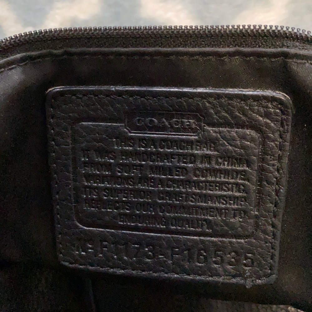 Black authentic coach bag